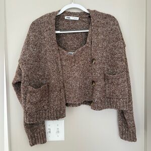 Zara tank and cardigan set